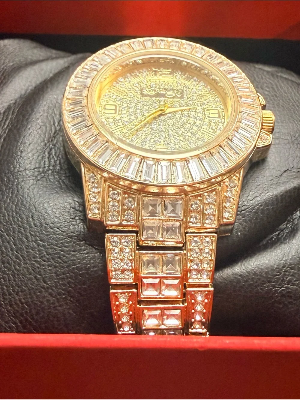 Ed Hardy Gold Crystal-Accented Women's Bracelet Watch